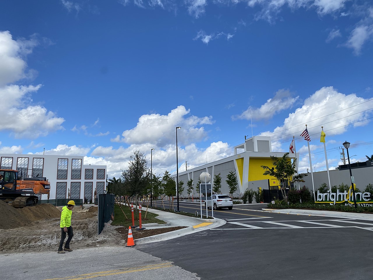 A Brightline station platform