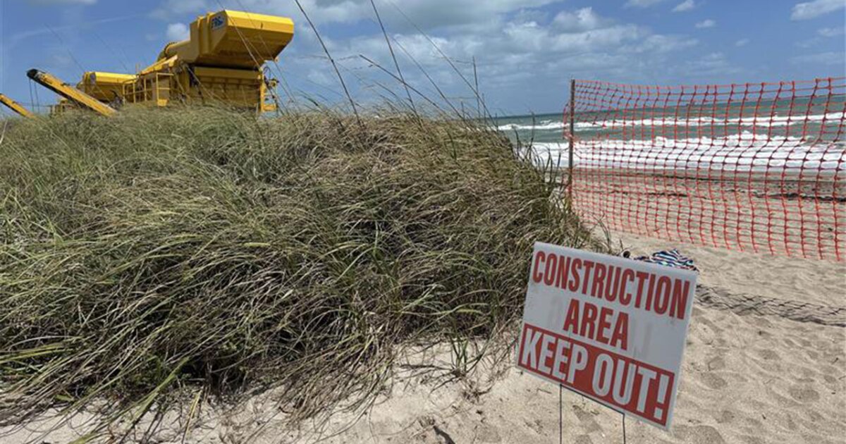 Beach on Hutchinson Island in Martin County
