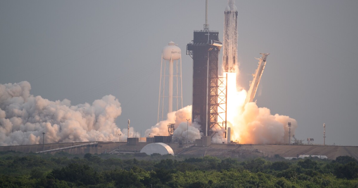A rocket launch